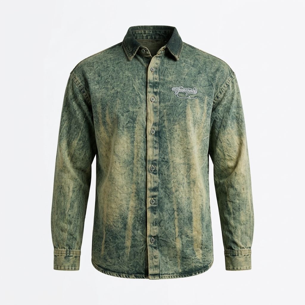 Vintage Embroidery Denim shirt