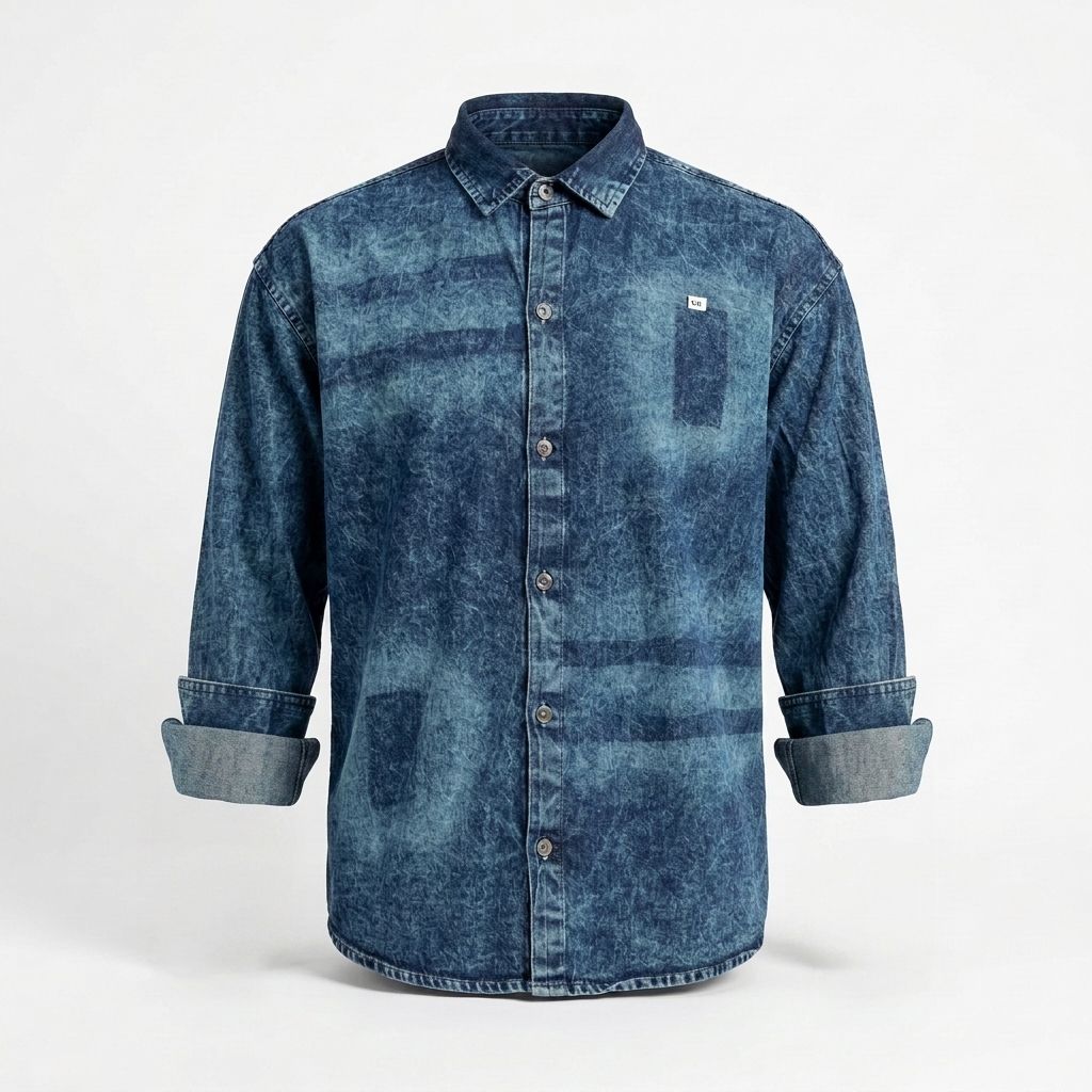 Light blue Shaded Denim Shirt