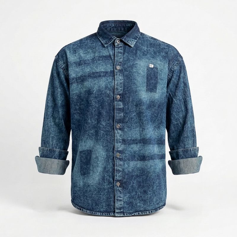 Light blue Shaded Denim Shirt