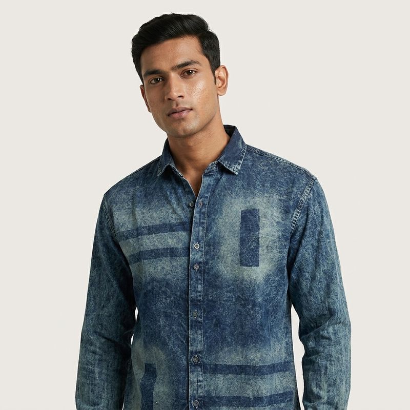 Shaded Denim Shirt | Vintage