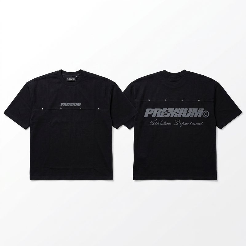 Premium Button T- shirt |Black