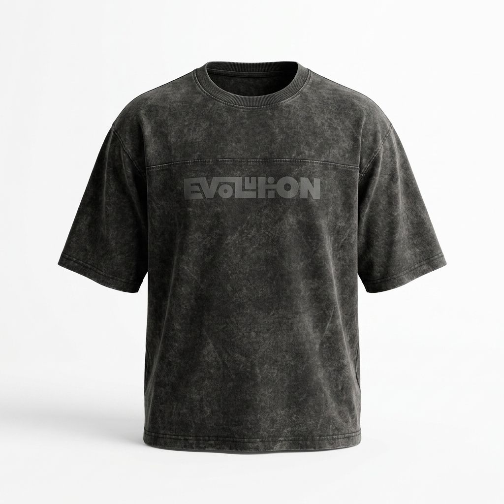 Zero Sleek Evolution Oversized T-Shirt | Acid Wash
