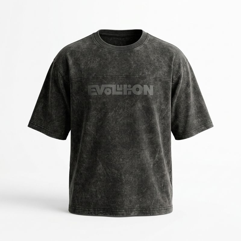 Zero Sleek Evolution Oversized T-Shirt | Acid Wash