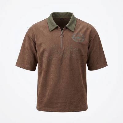 Zero Sleek Heritage Half Zip Polo | Printed
