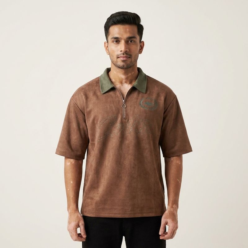 Zero Sleek Heritage Half Zip Polo | Printed
