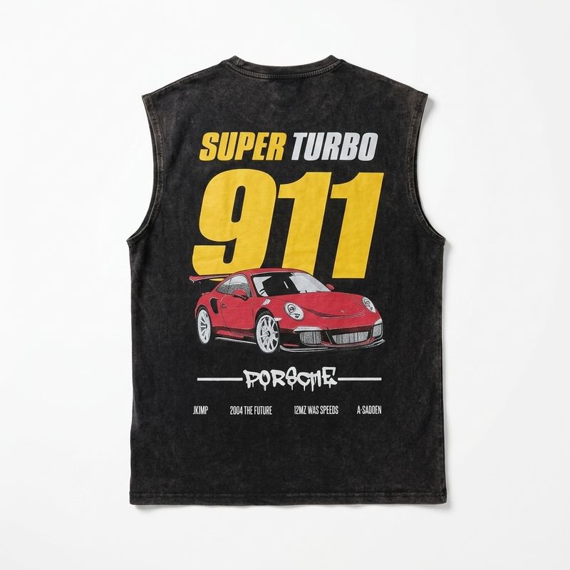 Zero Sleek Super Turbo Sleeveless T-Shirt | Puff Printed