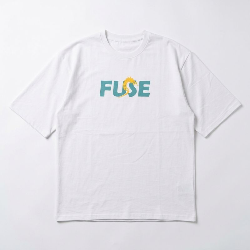 Zero Sleek Dragon Printed Oversized T- Shirt | white