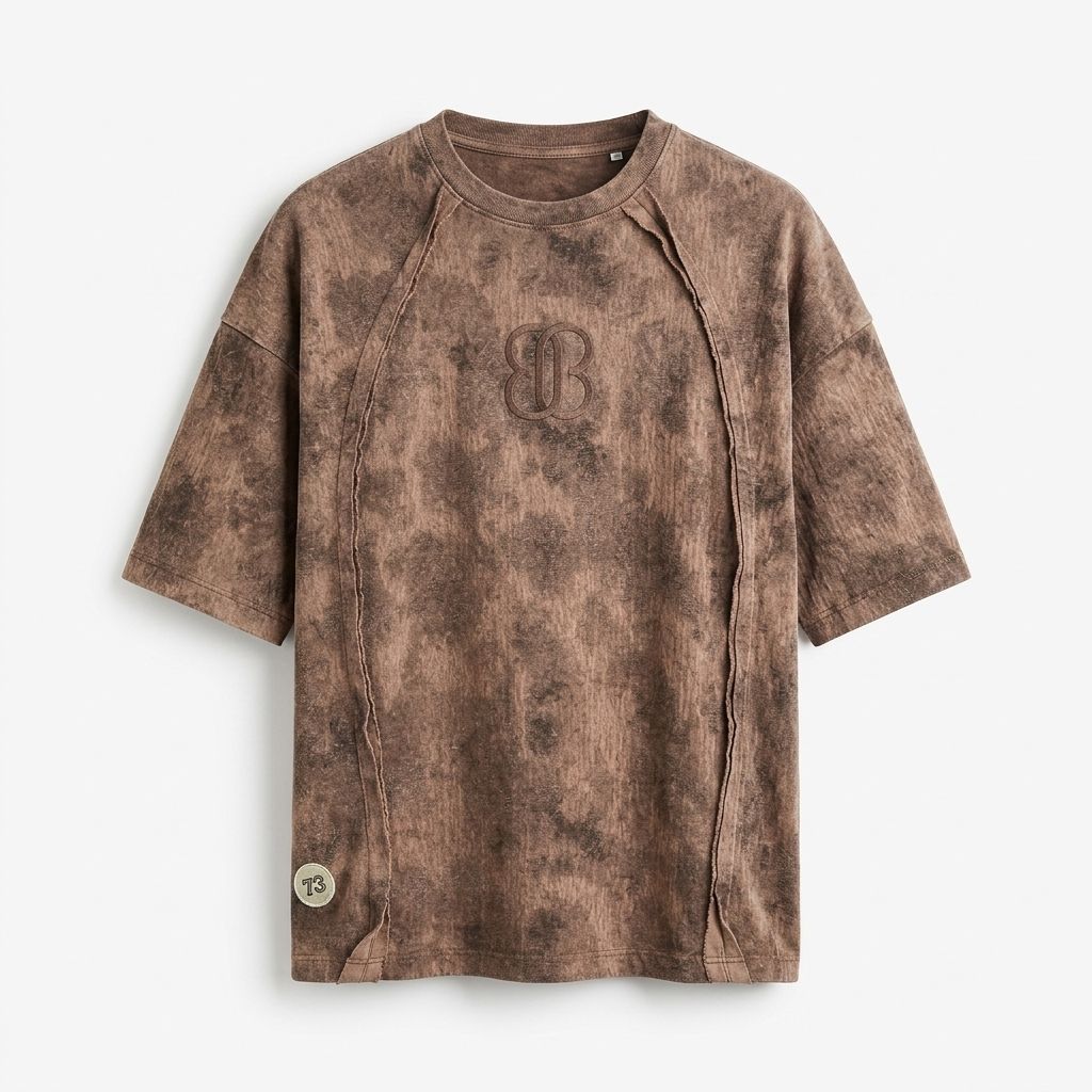Zero Sleek Rustic Knitted T-Shirt | Acid Wash