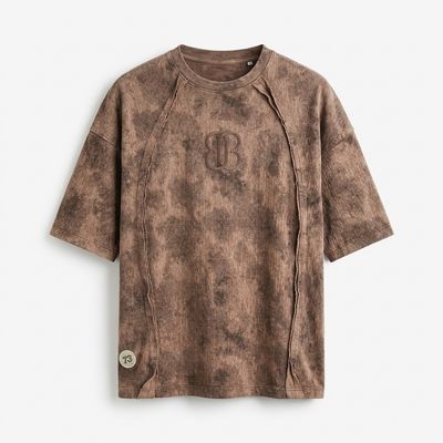 Zero Sleek Rustic Knitted T-Shirt | Acid Wash