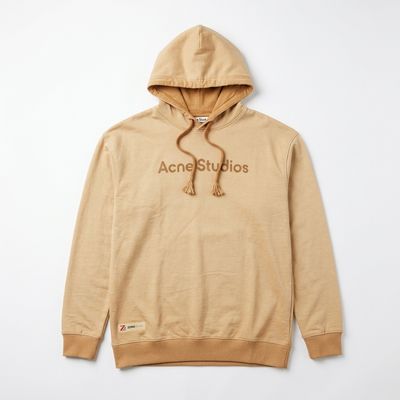 Zero Sleek Beige Acid Wash Hoodie