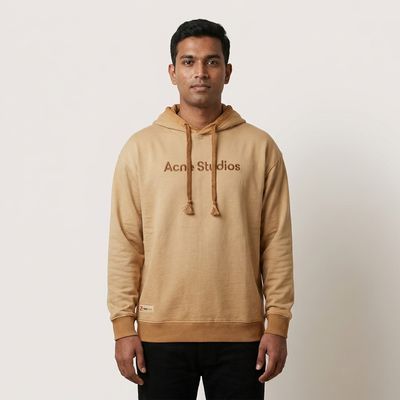 Zero Sleek Beige Acid Wash Hoodie