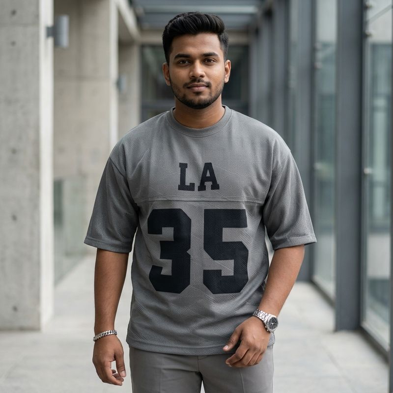 Grey LA 35 Streetwear T-Shirt