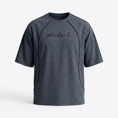 Grey Blue Himland Performance T-Shirt