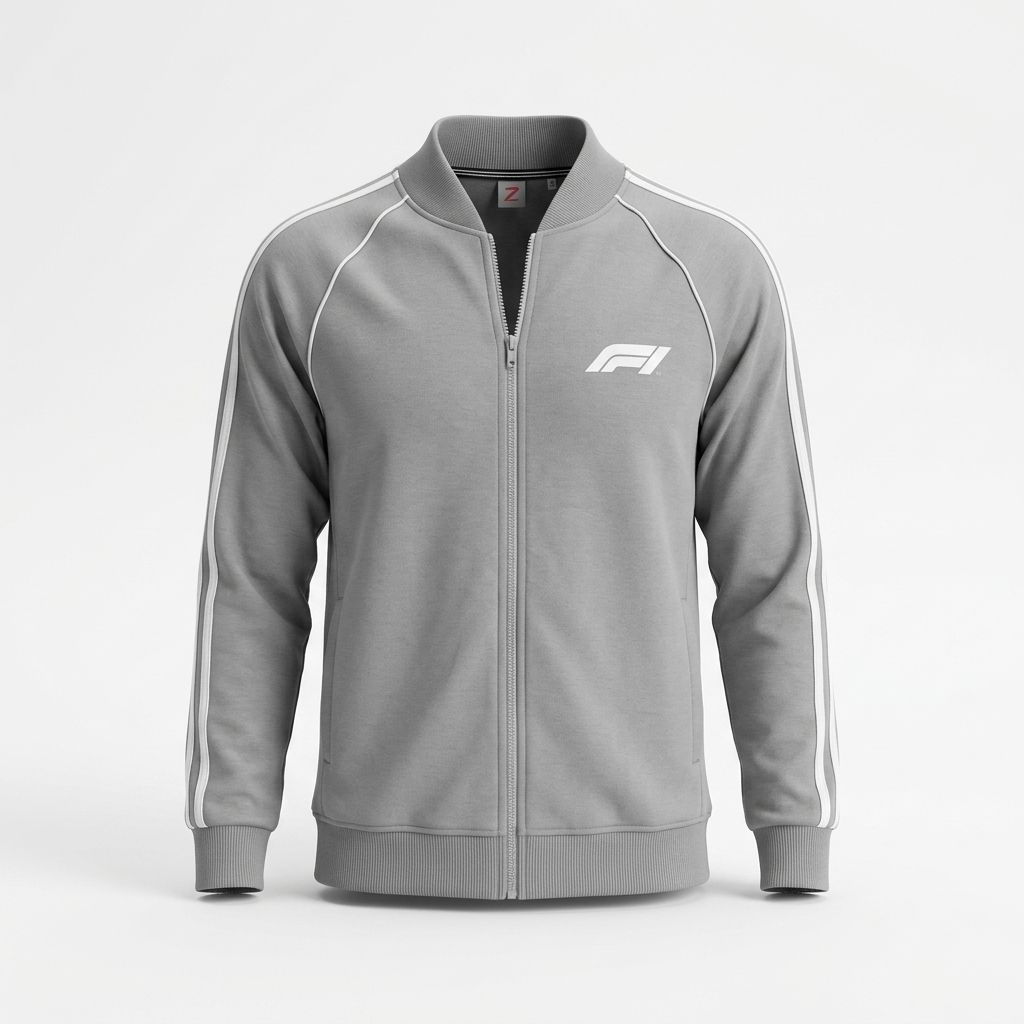 Men Front-Open Sweatshirt | Grey