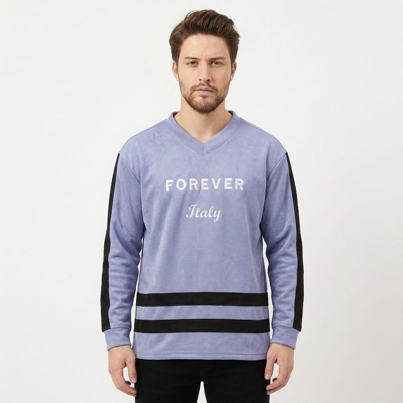Zero Sleek Embroidered Oversized Sweatshirt