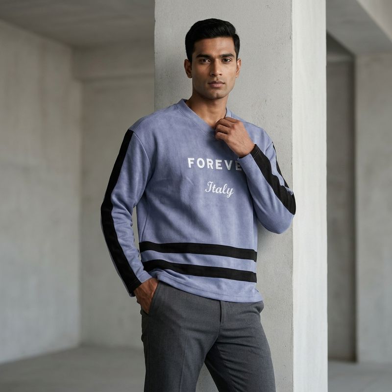 Zero Sleek Embroidered Oversized Sweatshirt