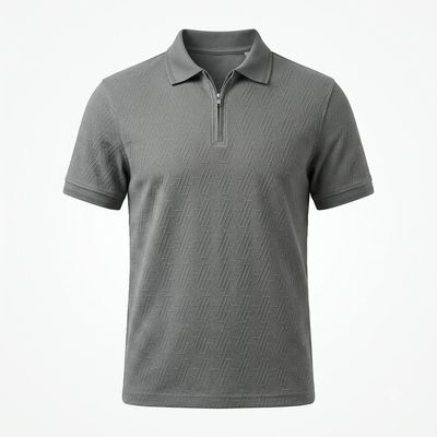 Zero Sleek Premium Textured Half Sleeve Men's Polo