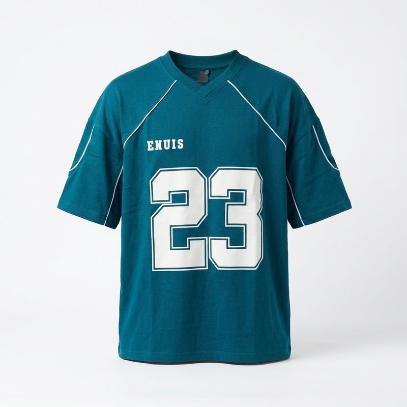 Oversized Teal Football Jersey T-Shirt | Limited Edition