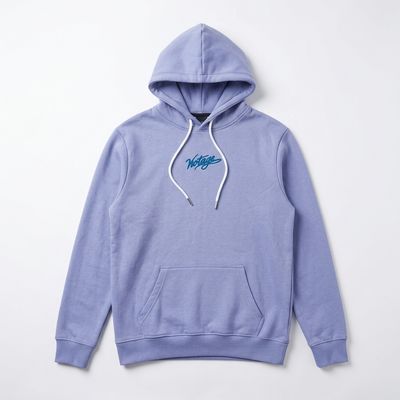 Lavender Printed Fleece Hoodie