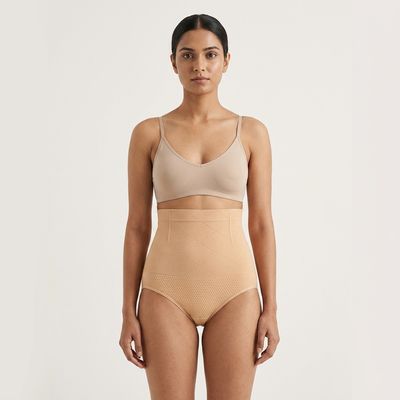 Zero Sleek Beige High Waist Tummy Tucker | Sha