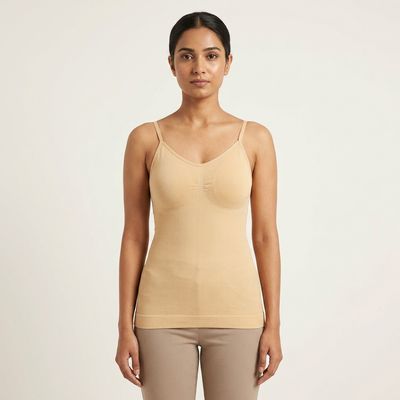 Light Beige Spaghetti Top | Shapewear