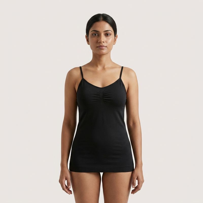 Zero Sleek Black Spaghetti Top | Shapewear