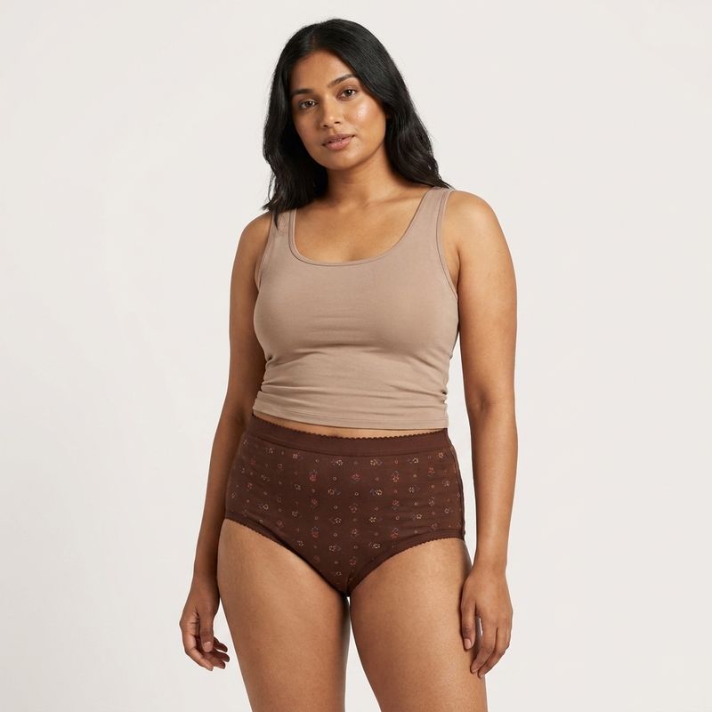 Zero Sleek Hipster Brown Panty