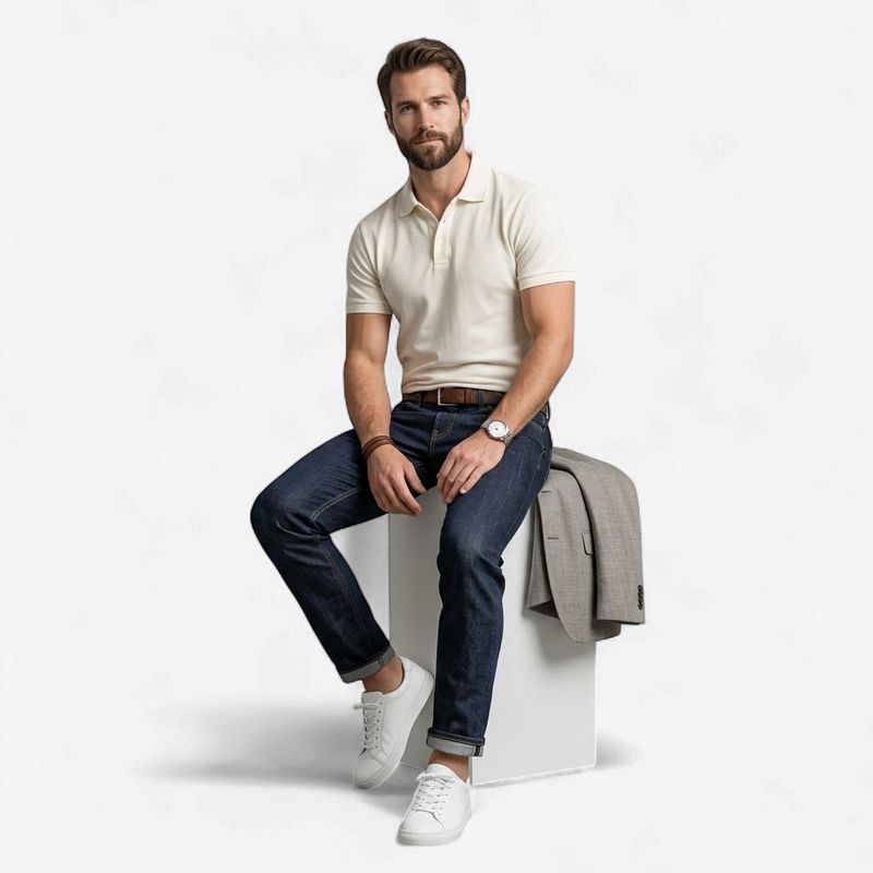 MEN SANS POLO T-SHIRTS | OFF WHITE