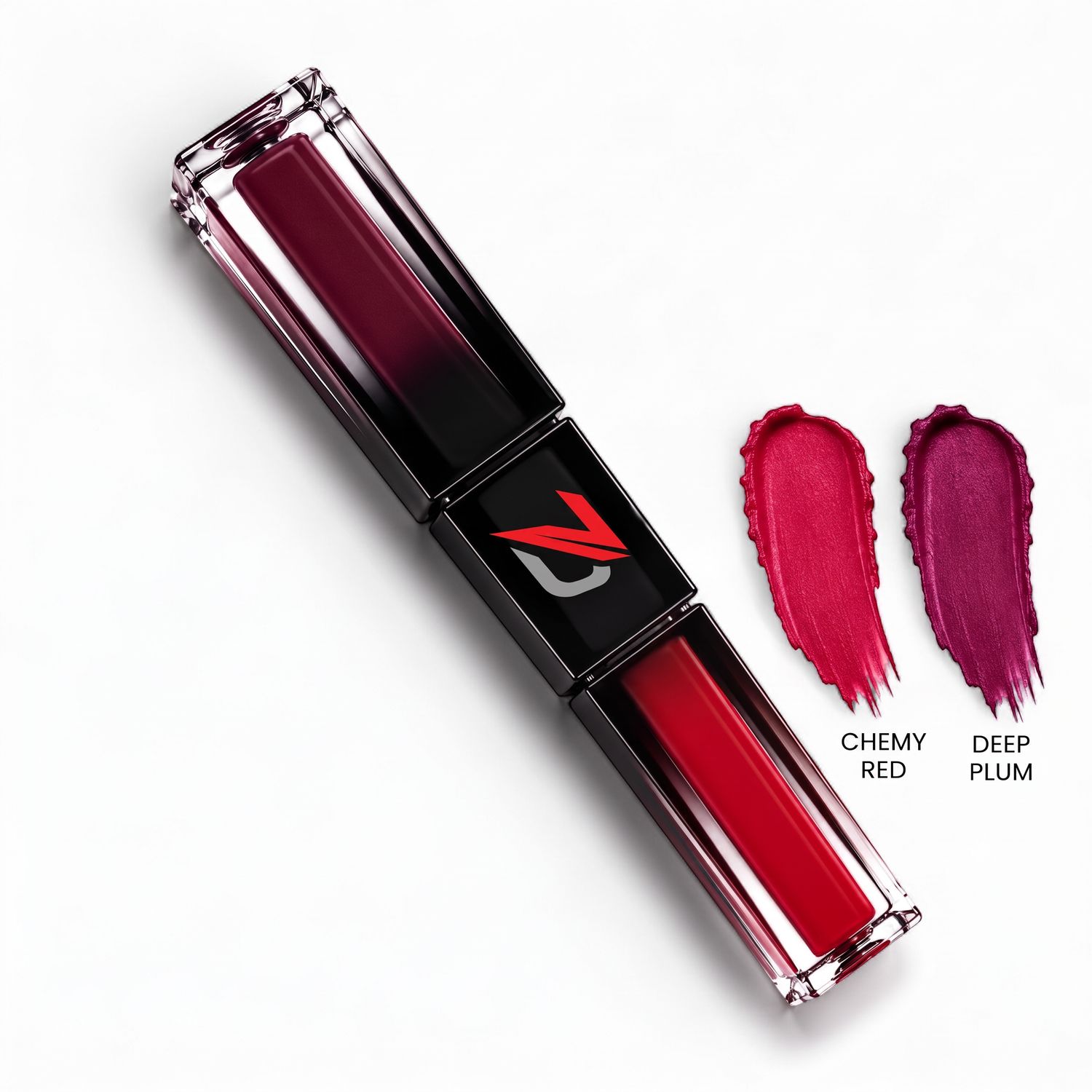 MATTE LIQUID LIPCOLOR 2 IN 1 (CHEMY RED/ DEEP PLUM)