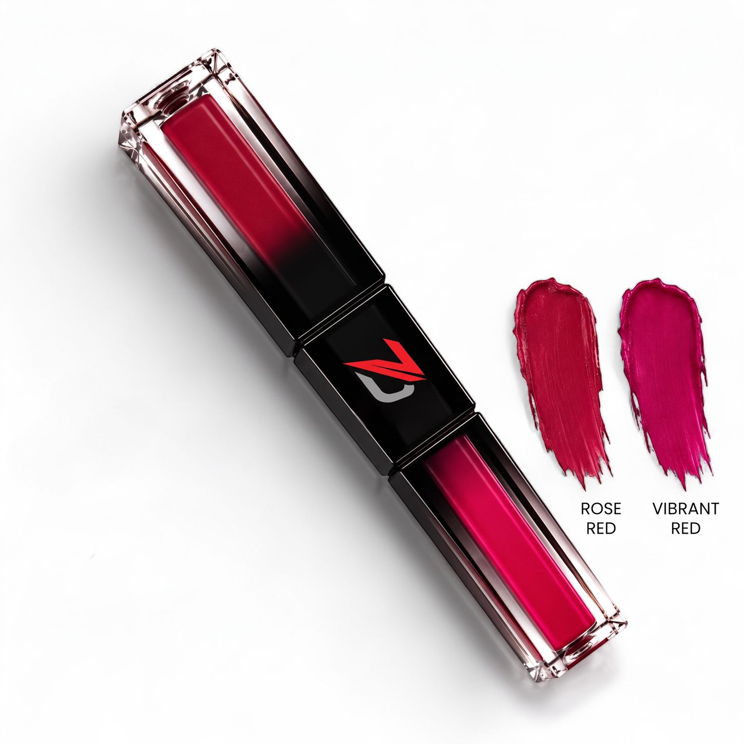 MATTE LIQUID LIPCOLOR 2 IN 1  (ROSE RED/VIBRANT RED)
