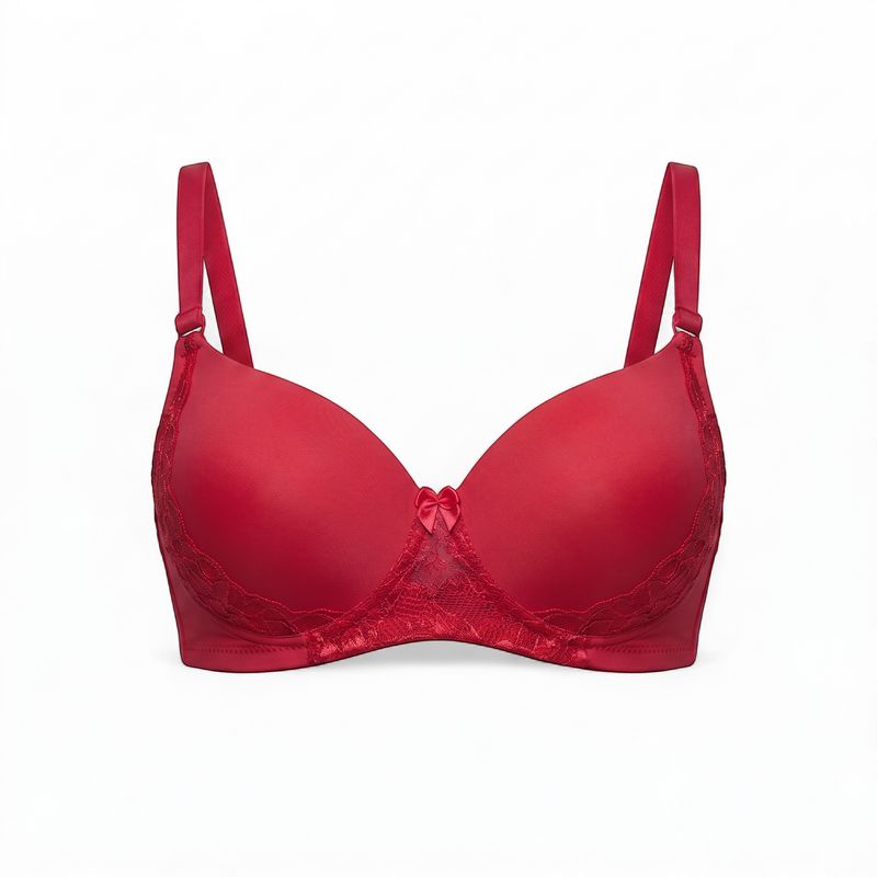 Zero Sleek Semi Padded Netted Bra | Rose Pink