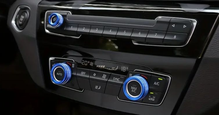 BMW Blue Trim For AC and Volume