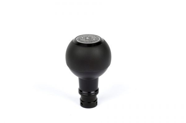 BFI DSG Heavy Weight Shift Knob Smooth Black Nappa Leather Black Anodized VW/Audi Fitment