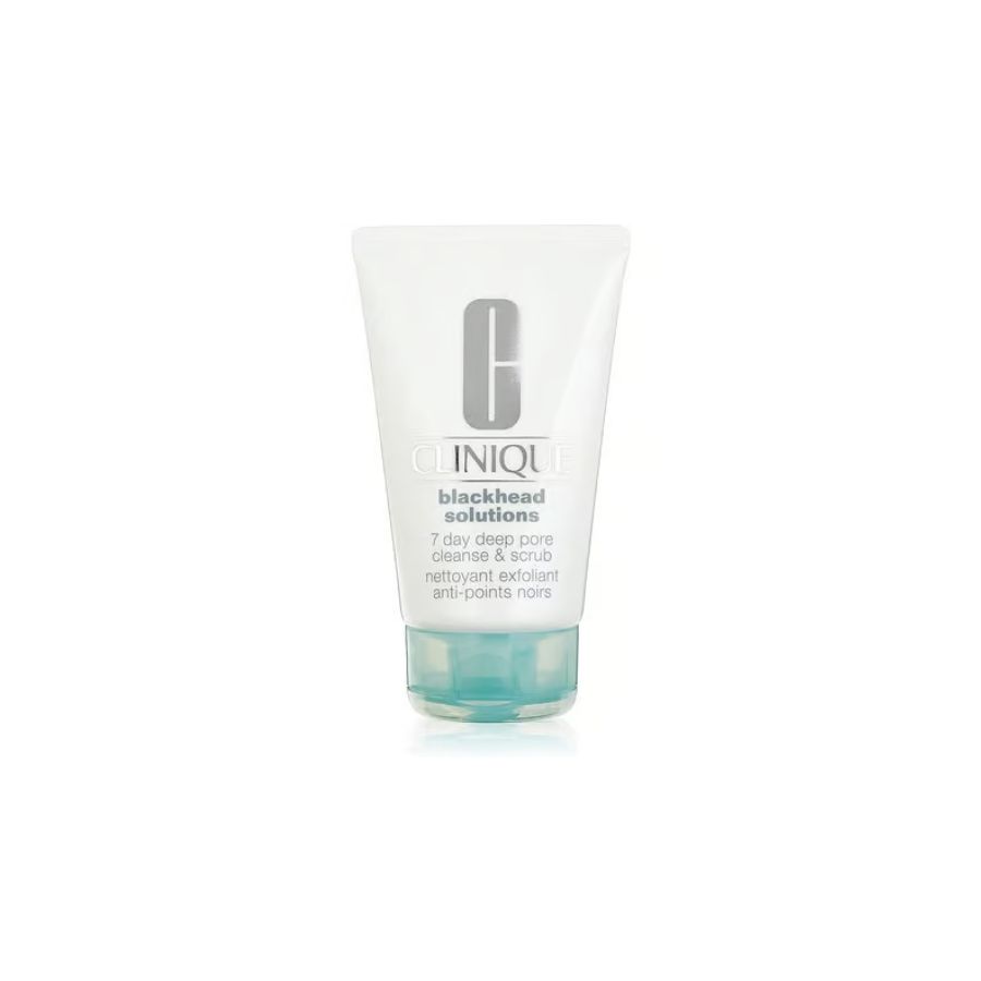 Clinique Blackhead Solutions 7 Day Deep Pore Cleanse & Scrub 125ml – Scrub viso e detergente anti-punti neri