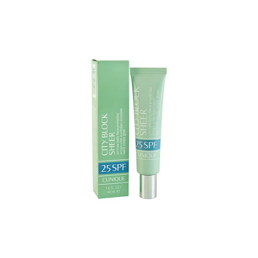 Clinique City Block Sheer SPF 25 Oil Free Daily Face Protector 40ml – Protezione solare viso quotidiana leggera