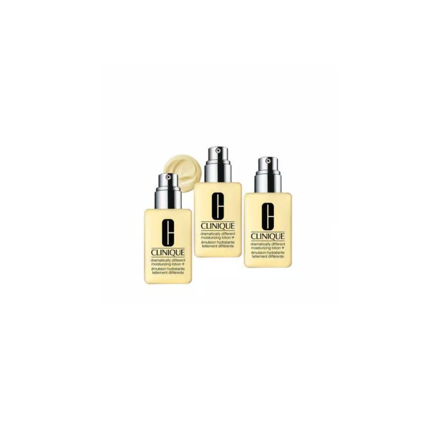 Clinique Dramatically Different Lotion Moisturizing Day And Night Lotion For Face - 3 Pieces, 125 Ml – Set lozione idratante giorno e notte