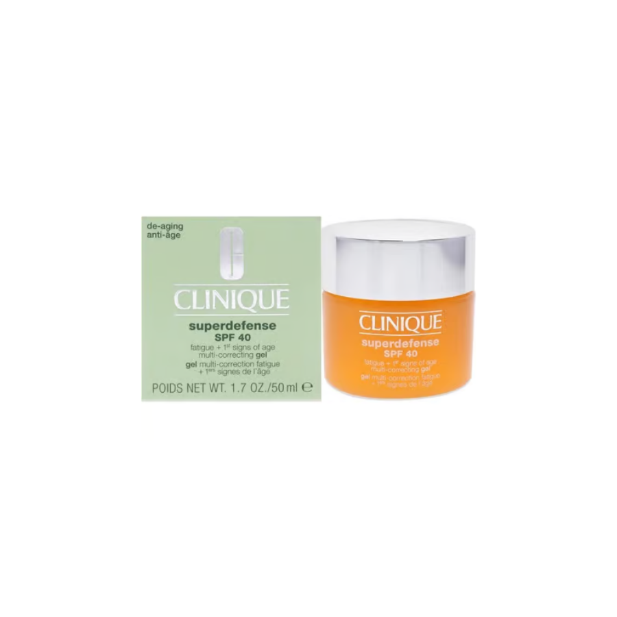 Clinique Superdefense Gel SPF 40 - Anti-Fatigue & First Signs of Aging 50 ml– Gel idratante anti-fatica con SPF40