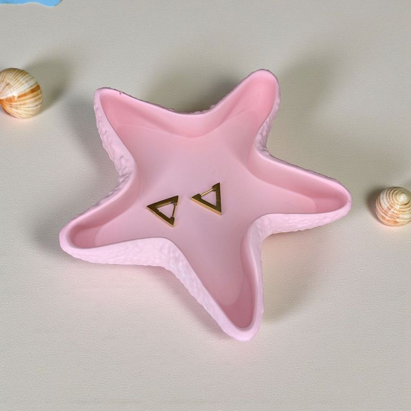 Star Fish Design Dish, Pink Jesmonite