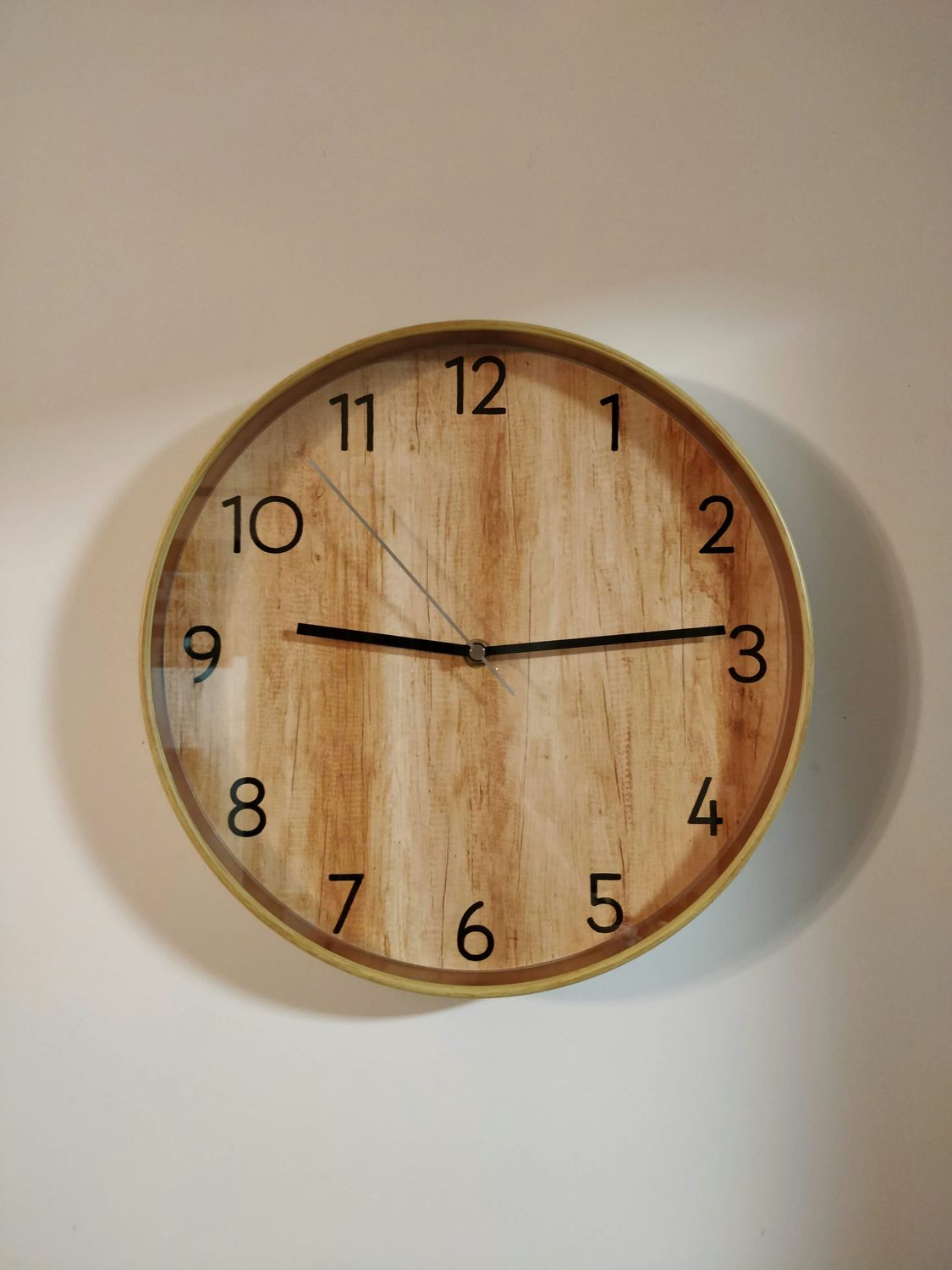 Wall clock brown