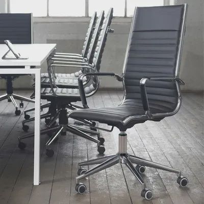 FS Leather Office High Chair