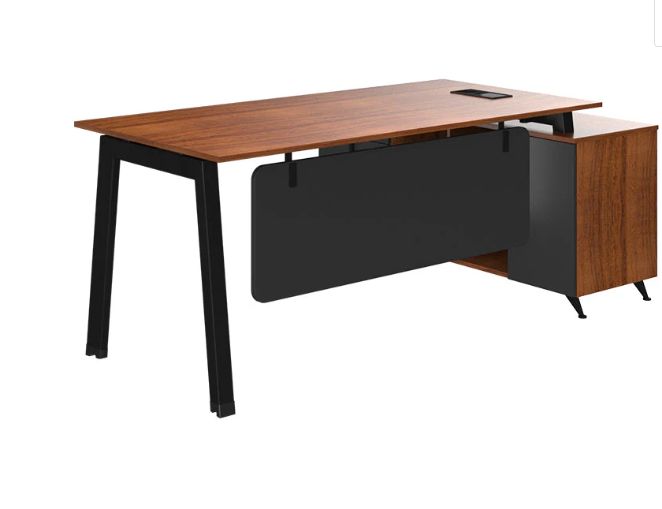 Triton Manager Desk with Side Rack (Left)