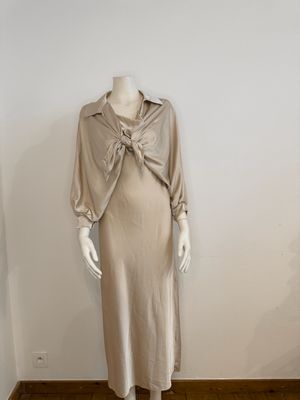 beige zomers jurkje