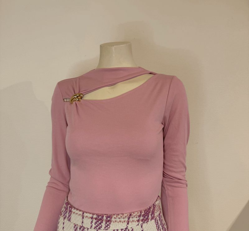 cut-out top zachtroze