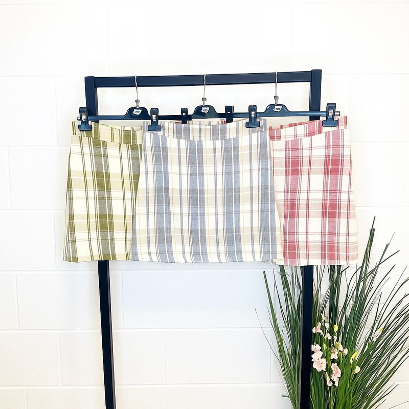 roze met paars accenten geruite rok