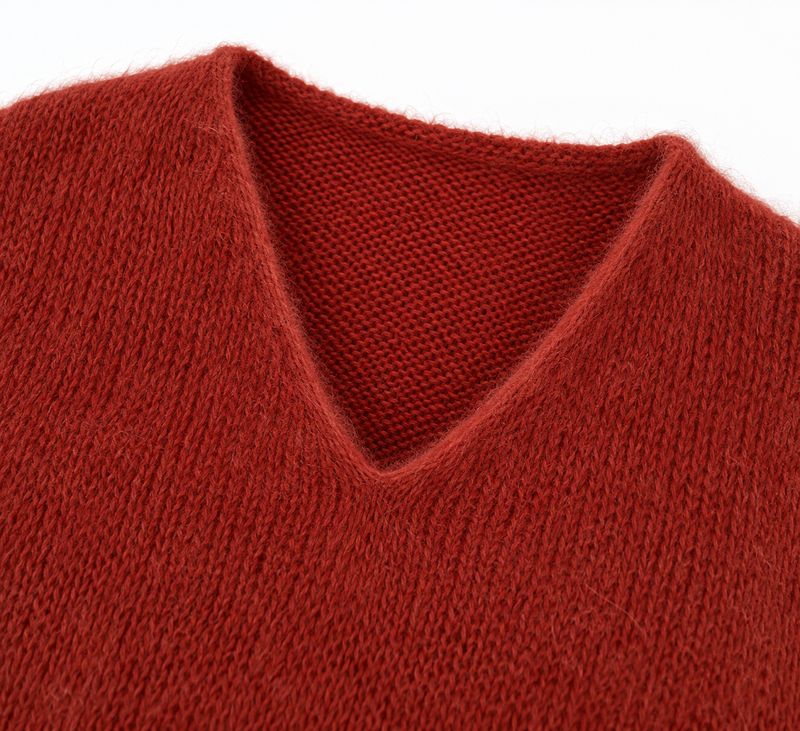 elegante roestbruine trui