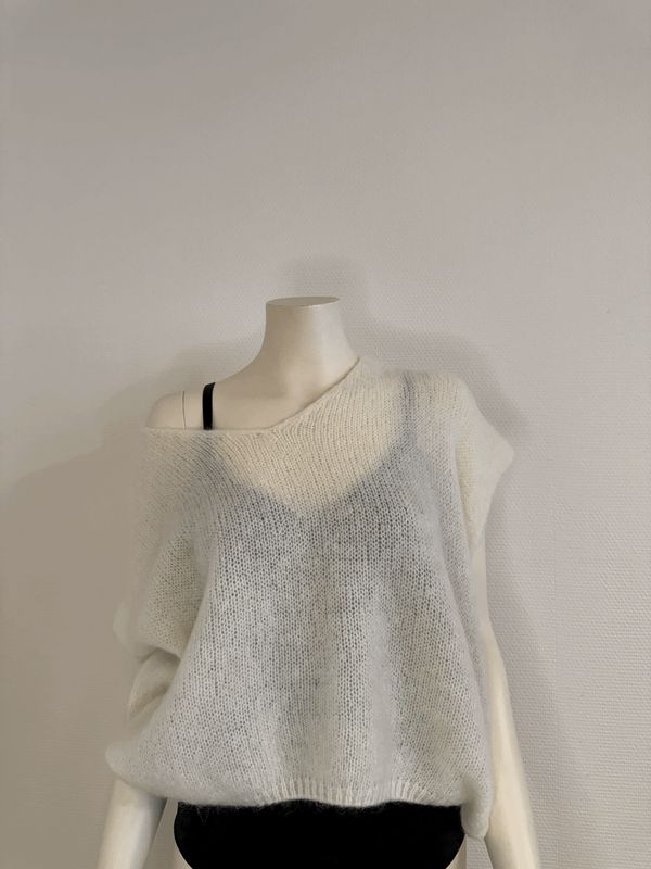 elegante witte trui