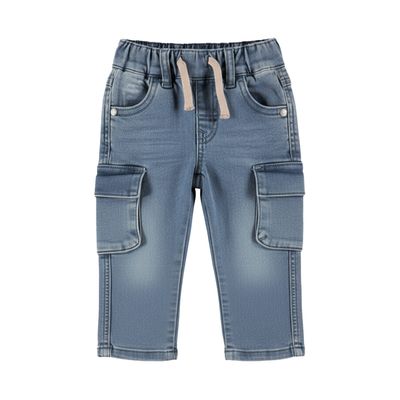 Dirkje Jongens Cargo Jeans - Denim Blauw