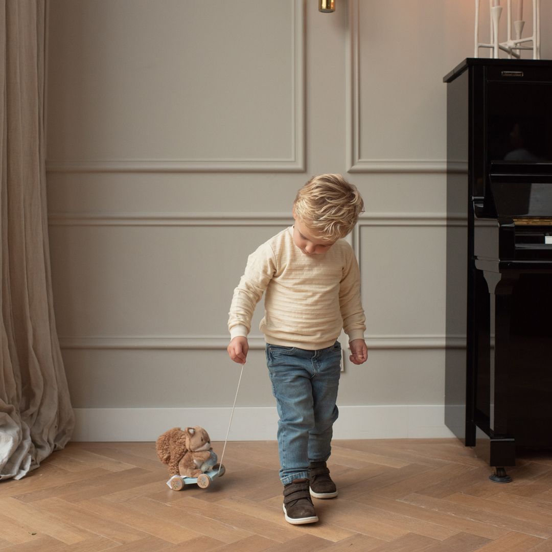 Dirkje Jongens Jogg Jeans - Denim Blauw met Verstelbare Taille