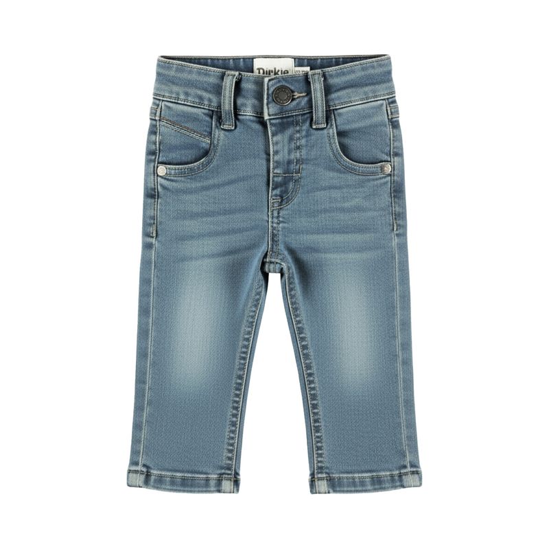 Dirkje Jongens Jogg Jeans - Denim Blauw met Verstelbare Taille