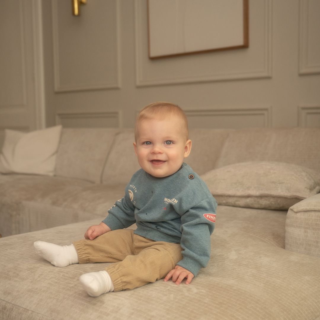 Dirkje jongens sweater blauw outdoor